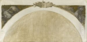Esquisse pour le salon des Sciences de l'Hotel de Ville de Paris : La Geographie - La Geologie by Eugene Carriere