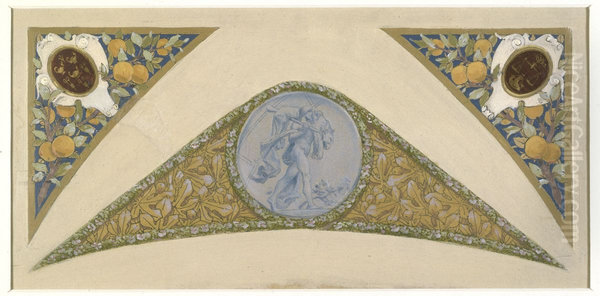 Esquisse pour l'escalier des Fetes de l'Hotel de Ville de Paris : Lion - view 1