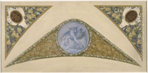 Esquisse pour l'escalier des Fetes de l'Hotel de Ville de Paris : Verseau by Luc-Olivier Merson