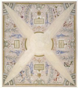 Esquisse pour l'escalier des fetes de l'Hotel de Ville de Paris : Janvier