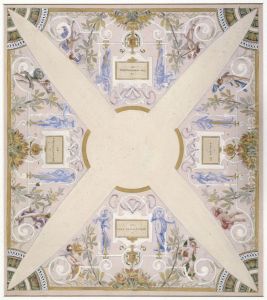 Esquisse pour l'escalier des fetes de l'Hotel de Ville de Paris : Avril