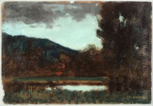 Paysage d'Alsace, crepuscule by Jean-Jacques Henner