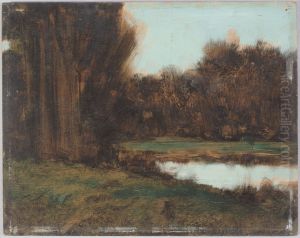 Paysage d'Alsace, une mare
