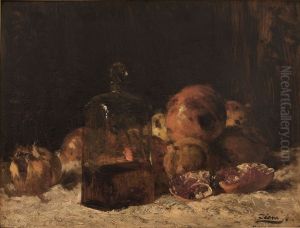 Nature morte au flacon et aux grenades