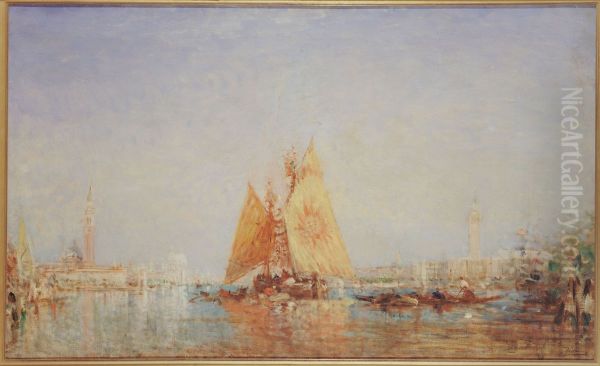 Venise, Trabaccolo a la voile jaune - view 1