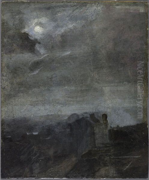 Crepuscule, effet de lune - view 1