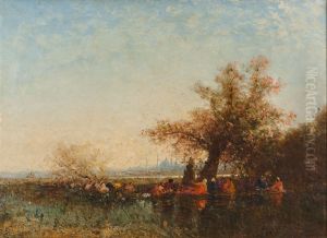 Les eaux douces d'Asie by Felix Ziem