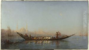 Constantinople, le caique de la sultane by Felix Ziem