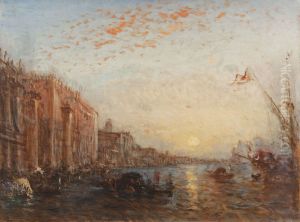 Inondation a Venise by Felix Ziem