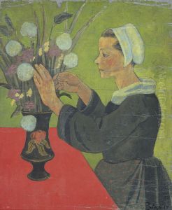 Bretonne au bouquet (Huelgoat) Bretonne au bouquet (Huelgoat)