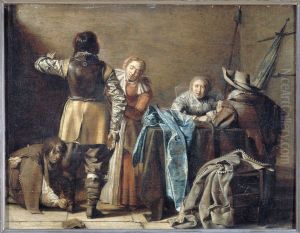 Interieur de corps de garde by Pieter Codde