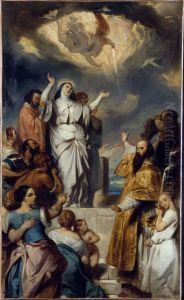 Esquisse pour l'eglise Notre-Dame-de-Lorette : Apotheose de sainte Genevieve