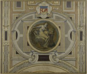 Esquisse pour la galerie des Metiers de l'Hotel de Ville : Sciences by Pierre-Victor Galland