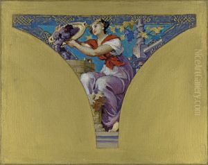 Esquisse pour la salle des Fetes de l'Hotel de Ville de Paris : La Bourgogne by Francois Emile Ehrmann