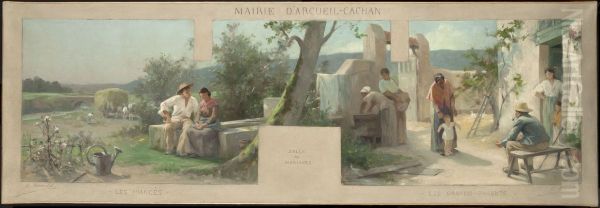 Esquisse pour la mairie d'Arcueil-Cachan : les fiances, les grands-parents - view 1