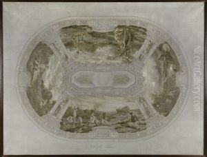 Esquisse pour la salle des mariages de la mairie de Courbevoie : Les Saisons (Plafond) Esquisse pour la salle des mariages de la mairie de Courbevoie : Les Saisons (Plafond)