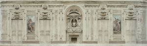Esquisse pour la salle des mariages de la mairie de Courbevoie : L'amour - L'hymenee by Theobald Chartran