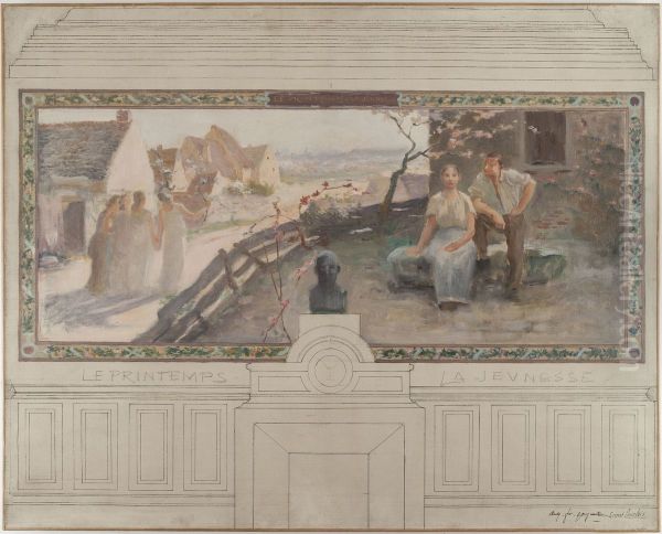 Esquisse de la mairie de Montreuil-sous-Bois : Le printemps - La jeunesse - view 1