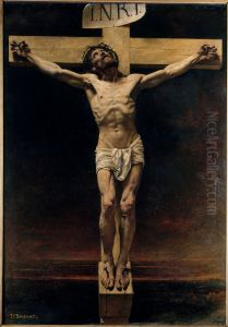Christ on the cross by Leon Bonnat
