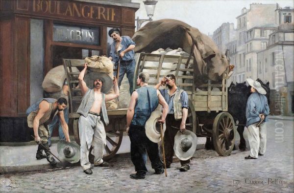 Porteurs de farine. Scene parisienne. - view 1