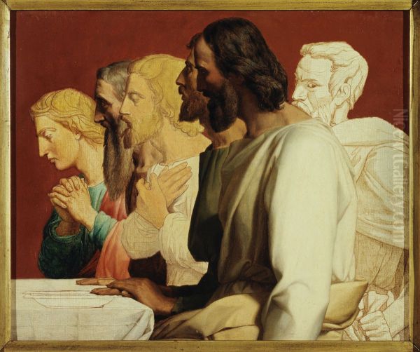 group of Apostles at the Last Supper (facing left) - view 1