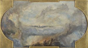 Esquisse pour la galerie nord du Petit Palais : La Revolution francaise (Plafond)