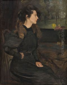Portrait de Marcelle Jeanniot a quinze ans by Pierre-Georges Jeanniot