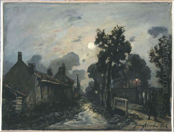 Une rue a Delft, le soir - view 1
