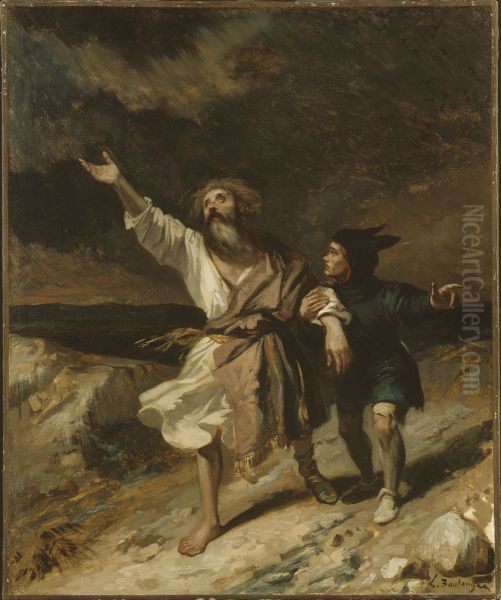 Le roi Lear et son fou pendant la tempete - view 1