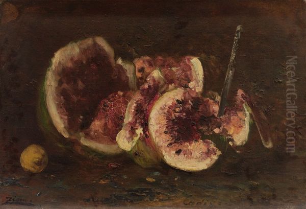 Nature morte aux pasteques et couteau - view 1