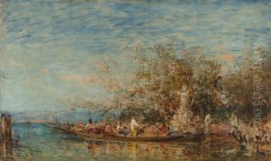 L'offrande a la Madone by Felix Ziem