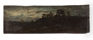 Barbizon, le soir by Felix Ziem