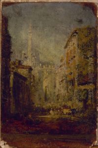 Le Dome de Milan by Felix Ziem