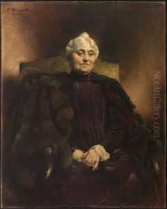 Portrait de Madame Dubernet by Leon Bonnat