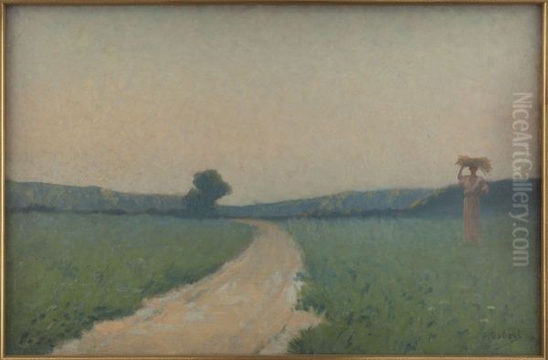 La route des champs le matin - view 1