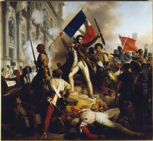 The Battle for the Town Hall, 28 July 1830 by Jean Victor Schnetz