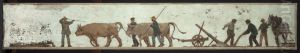 Esquisse pour l'ecole de la rue Chateau-Landon (10eme arrondissement) : L'agriculture. Le labourage Esquisse pour l'ecole de la rue Chateau-Landon (10eme arrondissement) : L'agriculture. Le labourage