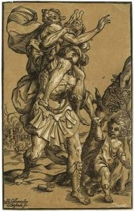 Aeneas Rettet Seinen Vater Anc by Ludolph Businck
