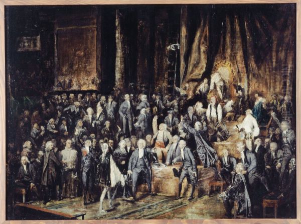 Le marquis de Deux-Breze et Mirabeau, le 23 juin 1789 - view 1