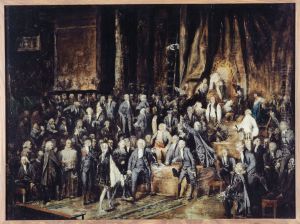 Le marquis de Deux-Breze et Mirabeau, le 23 juin 1789