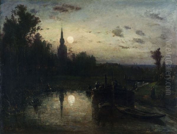Clair de lune a Overschie (environs de Rotterdam) - view 1