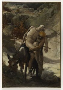 Le Bon Samaritain, esquisse by Aime Morot