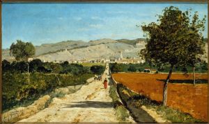 Paysage de Provence. Vue de Saint-Saturnin-les-Apt. by Paul Guigou