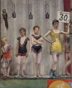 Grimaces et misere - Les Saltimbanques (acrobates) by Fernand Pelez