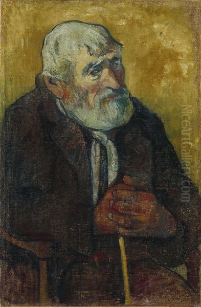 Old Man with a Stick - view 1