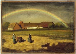 L'arc-en-ciel a Courrieres by Jules Breton
