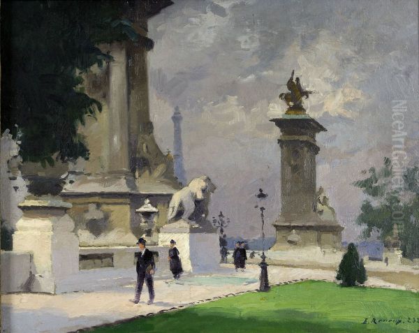 L'Entree du Pont Alexandre III - view 1