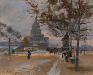 Le Dome des Invalides vu depuis l'avenue de Segur
