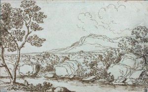 Paysage Fluvial Anime by Jan Frans Van Bloemen (Orizzonte)