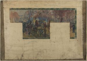Esquisse pour la mairie de Saint-Ouen : L'hippodrome de Saint-Ouen Esquisse pour la mairie de Saint-Ouen : L'hippodrome de Saint-Ouen